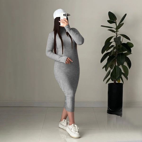 ماکسی یقه اسکی زنانه مدل اسلیم