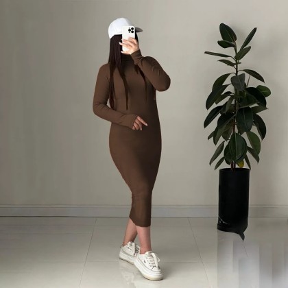 ماکسی یقه اسکی زنانه مدل اسلیم