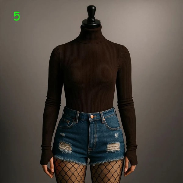 بادی کبریتی یقه اسکی زنانه 70701