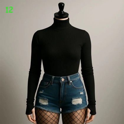 بادی کبریتی یقه اسکی زنانه 70701