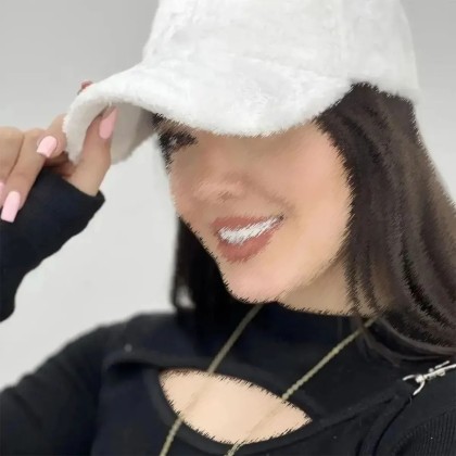 کلاه نقابدار مخمل زنانه 98238