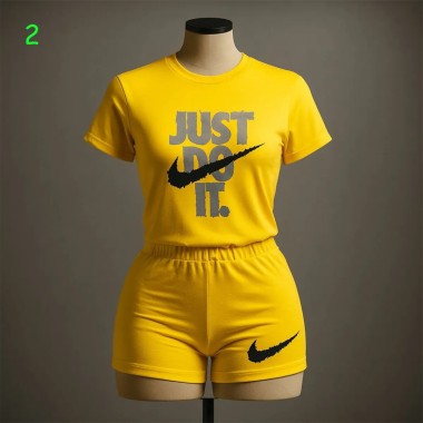 ست بلوز شلوارک  BIG NIKE زنانه 2578 2