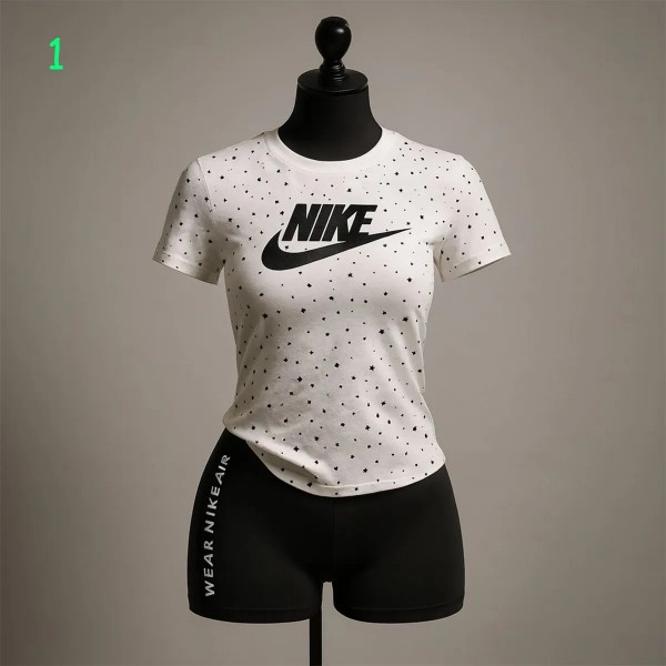 ست بلوز شلوارک NIKE کهکشانی زنانه 2576