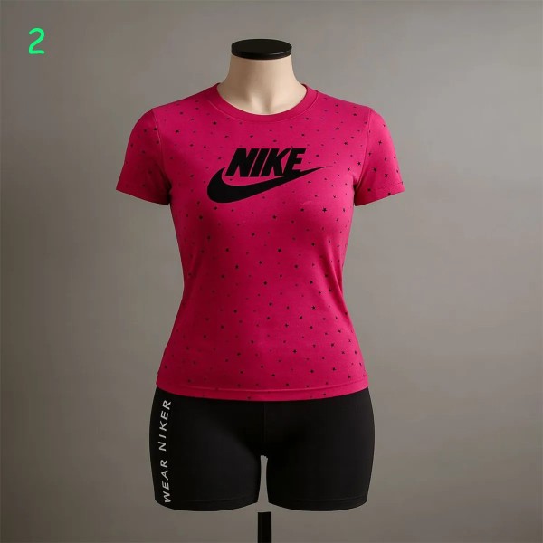 ست بلوز شلوارک NIKE کهکشانی زنانه 2576