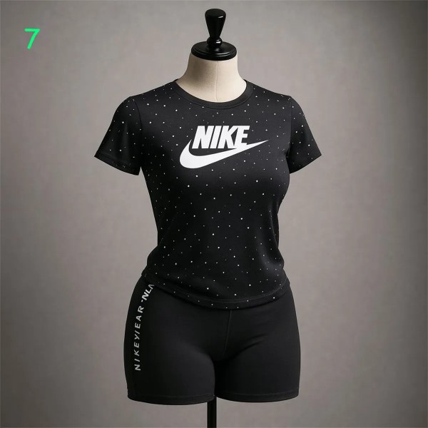 ست بلوز شلوارک NIKE کهکشانی زنانه 2576
