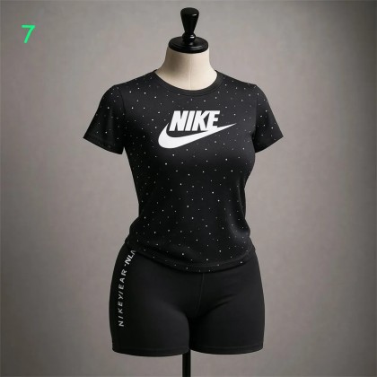 ست بلوز شلوارک NIKE کهکشانی زنانه 2576