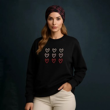 بلوز دورس طرح سه قلب زنانه 47949 2