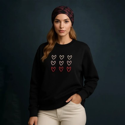 بلوز دورس طرح سه قلب زنانه 47949