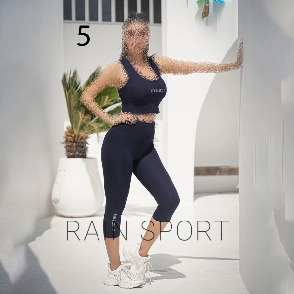 ست نیم تنه شلوارک ورزشی زنانه مدل راین
