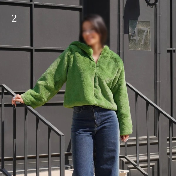 کراپ کت کلاهدار ZARA زنانه 28400