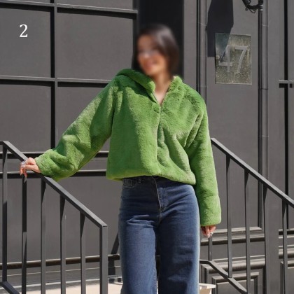 کراپ کت کلاهدار ZARA زنانه 28400
