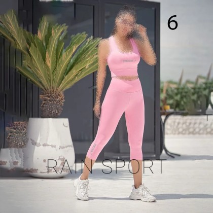 ست نیم تنه شلوارک ورزشی زنانه مدل راین