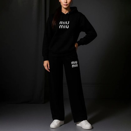 ست هودی و شلوار بگ miu miu زنانه 99709
