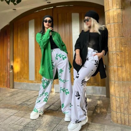 ست شومیز شلوار هاوایی زنانه