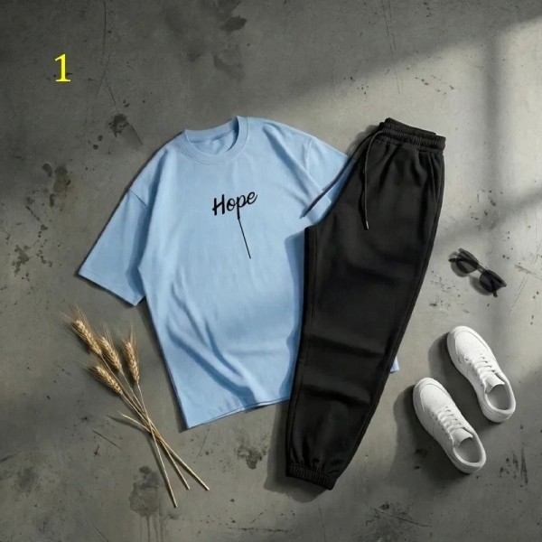 تیشرت باکسی و شلوار hope زنانه 51725