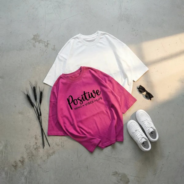 تیشرت باکسی positive زنانه 53896