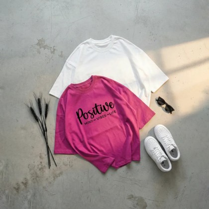 تیشرت باکسی positive زنانه 53896