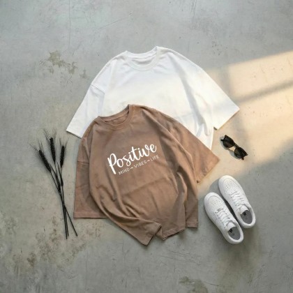 تیشرت باکسی positive زنانه 53896