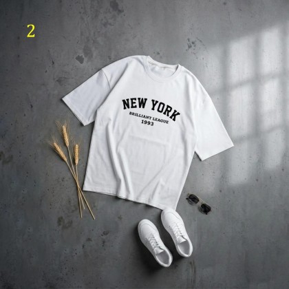 تیشرت باکسی New York زنانه 19808