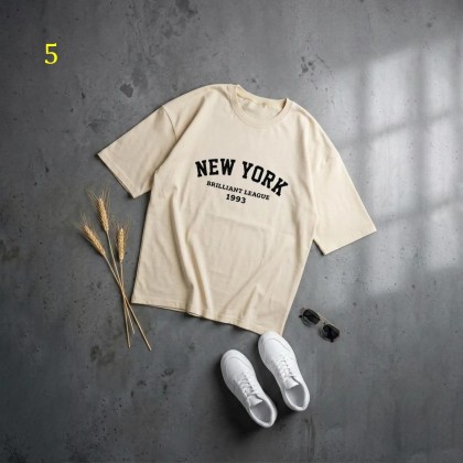 تیشرت باکسی New York زنانه 19808
