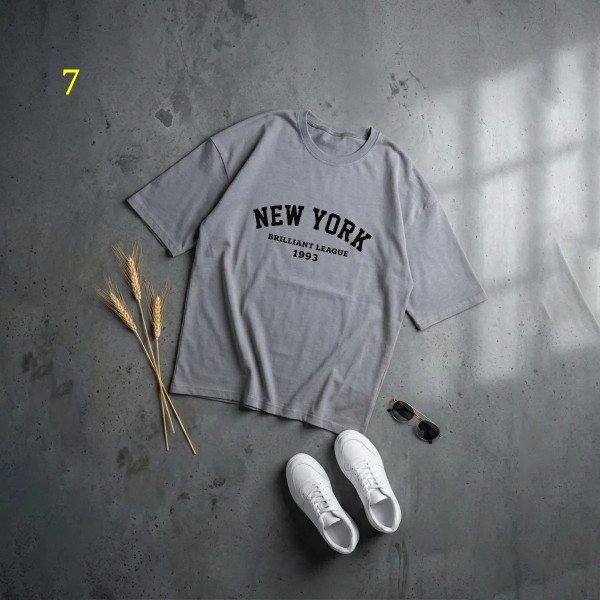 تیشرت باکسی New York زنانه 19808