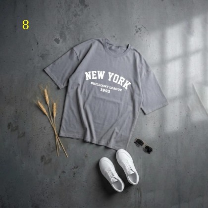 تیشرت باکسی New York زنانه 19808