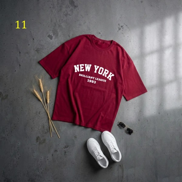 تیشرت باکسی New York زنانه 19808