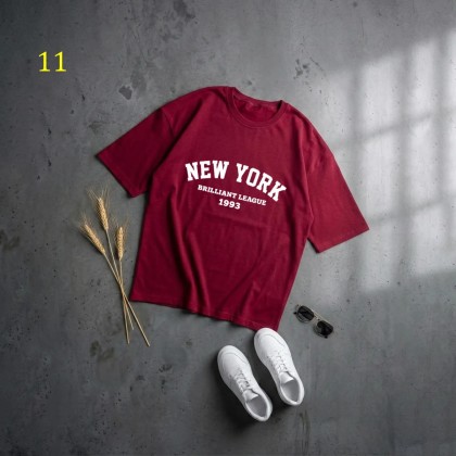 تیشرت باکسی New York زنانه 19808