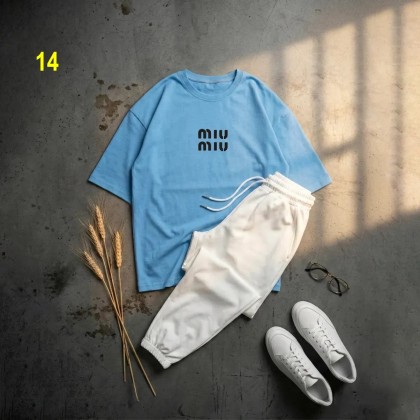 ست تیشرت miu miu و شلوار زنانه 71342