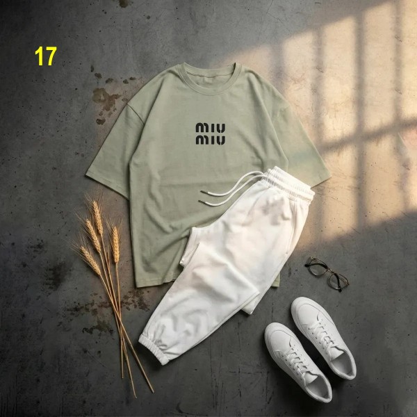 ست تیشرت miu miu و شلوار زنانه 71342