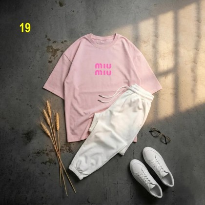 ست تیشرت miu miu و شلوار زنانه 71342