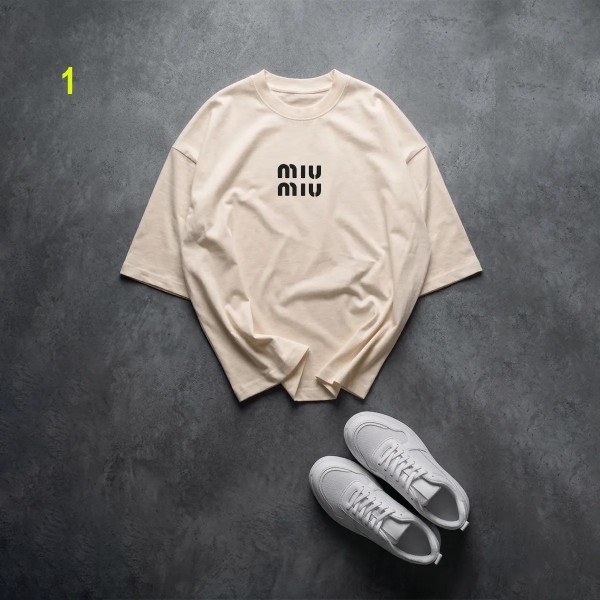 تیشرت باکسی miu miu زنانه 67415
