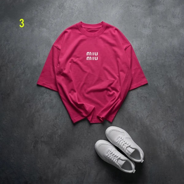 تیشرت باکسی miu miu زنانه 67415