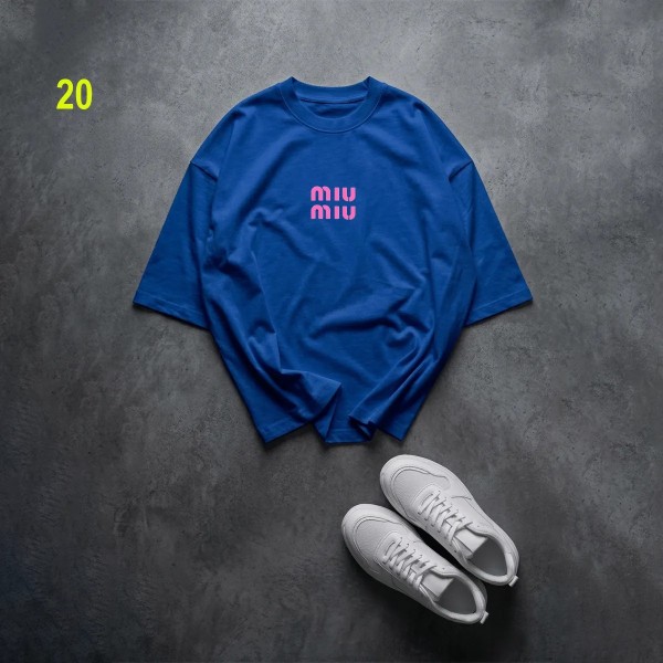 تیشرت باکسی miu miu زنانه 67415