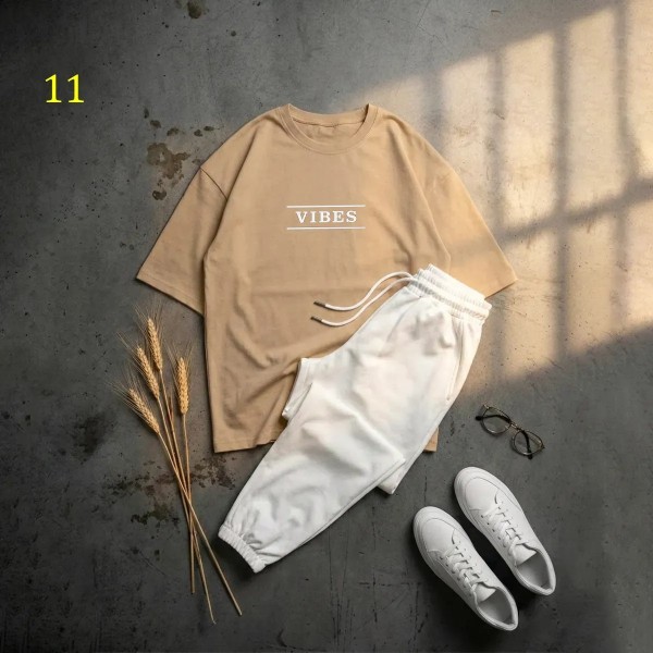 ست تیشرت vibes و شلوار زنانه 39840