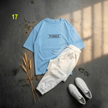 ست تیشرت vibes و شلوار زنانه 39840