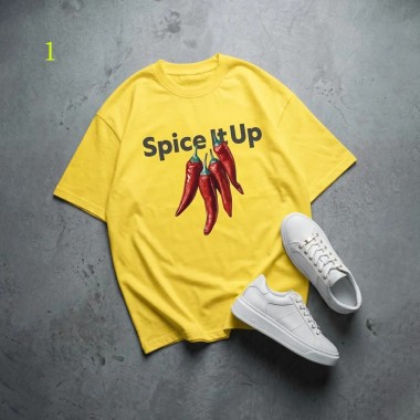تیشرت باکسی طرح spice it up زنانه 39435 2