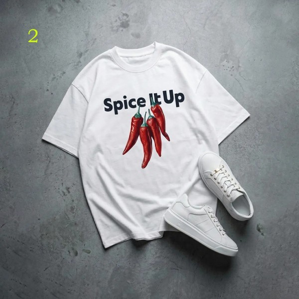 تیشرت باکسی طرح spice it up زنانه 39435