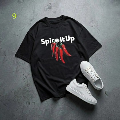 تیشرت باکسی طرح spice it up زنانه 39435