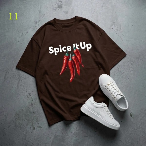 تیشرت باکسی طرح spice it up زنانه 39435
