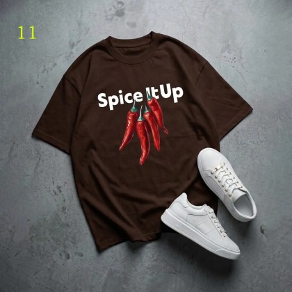 تیشرت باکسی طرح spice it up زنانه 39435
