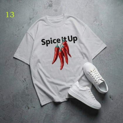 تیشرت باکسی طرح spice it up زنانه 39435