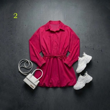 پیراهن قارچی زنانه 70504 2