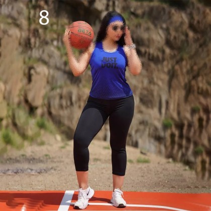 ست تاپ و شلوار لگ ورزشی زنانه سایزبزرگ مدل ایپک