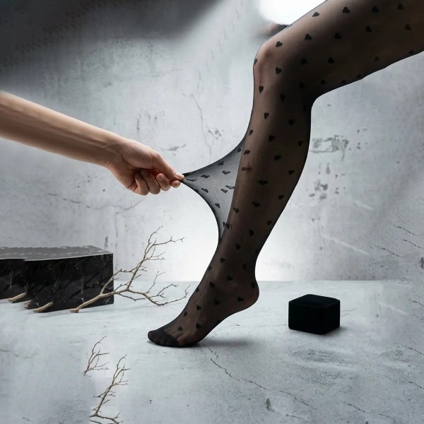 جوراب شلواری قلبی زنانه 80203