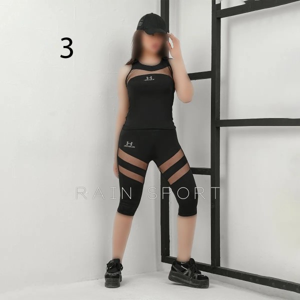 ست تاپ و شلوارک ورزشی زنانه مدل یاشیل ( راین اسپرت )