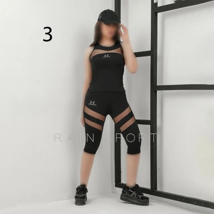 ست تاپ و شلوارک ورزشی زنانه مدل یاشیل ( راین اسپرت )