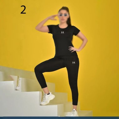 ست تیشرت و شلوار ورزشی زنانه مدل یاشیل ( راین اسپرت ) 2