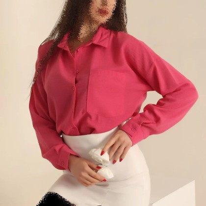 شومیز مانتویی زنانه طرح مدل بهارتک
