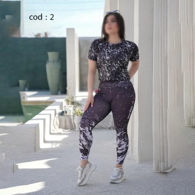 ست کراپ شلوار ورزشی زنانه مدل آیدا ( راین اسپرت ) 2